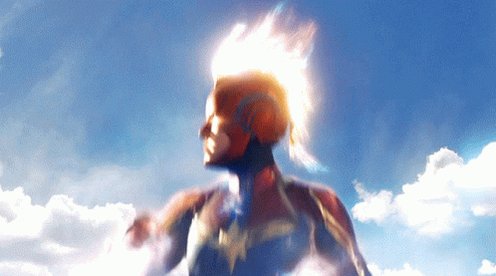 Captain Marvel Up GIF