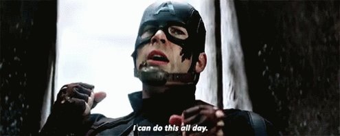 Captain America ICan Do This All Day GIF