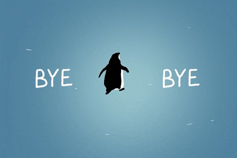 Good Bye GIF by GIPHY Studios Originals