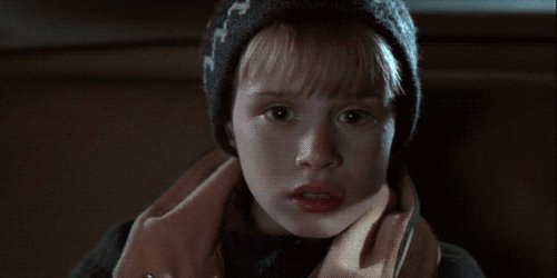 scared home alone GIF