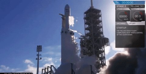 falcon heavy rocket GIF