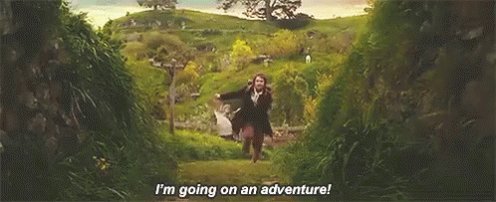 I'm Going On An Adventure GIF