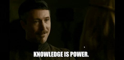 game of thrones knowledge is power GIF by myLAB Box