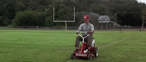 Forest Gump Mowing GIF