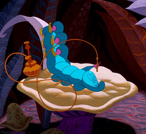 alice in wonderland smoking GIF by The Good Films