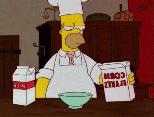 Homero Quema La Comida GIF