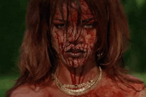 Rihanna Blood GIF