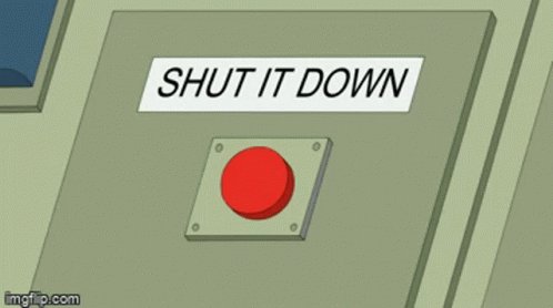 Shut Down Press Button GIF