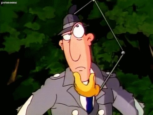 ponder inspector gadget GIF