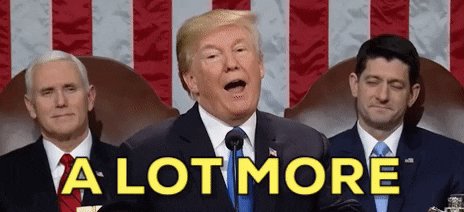 donald trump a lot more GIF by State of the Union address 20