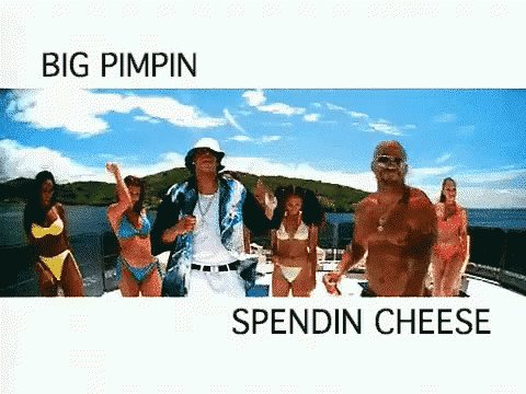 Big Pimpin Spendin Cheese GIF