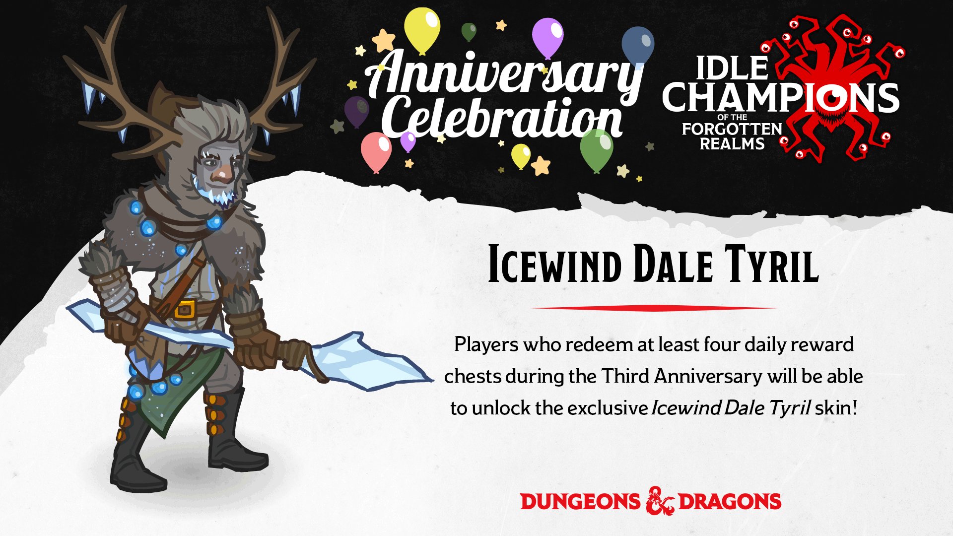 Idle Champions on Twitter "Our Third Anniversary Celebration begins next week! Players who