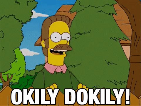 Okily Dokily Ned Flanders GIF