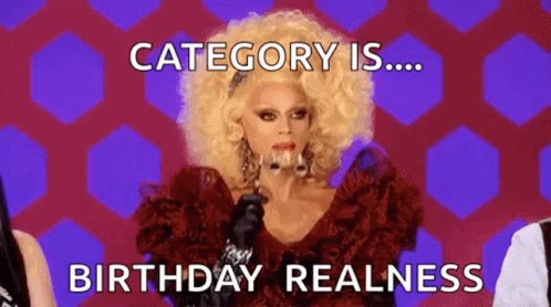Birthday Ru Paul GIF