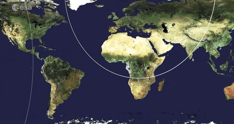space science animation GIF...