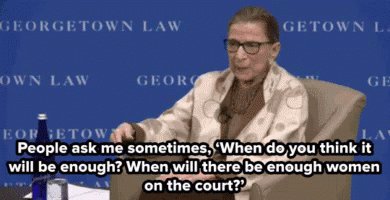 Ruth Bader Ginsburg Court GIF
