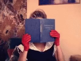 Beyonce Reading GIF