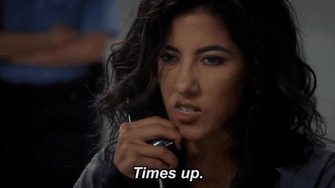 times up. nbc GIF by Brookl...
