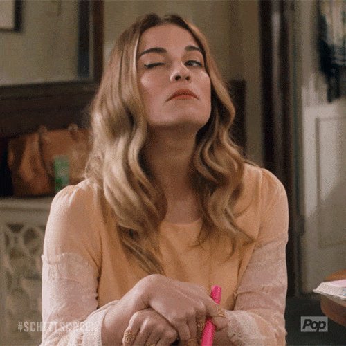 alexis rose flirting GIF by...