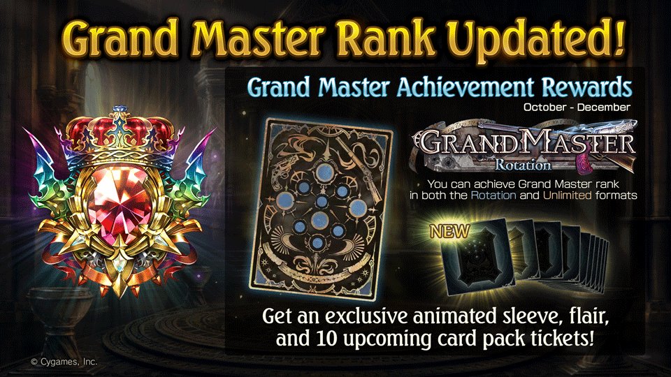 Shadowverse A New Season Of Grand Master Rankings Have Begun Battle Your Way To Grand Master In The Next Three Seasons From Post Maintenance September 29 To The Release Of