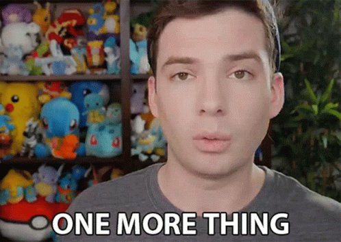 One More Thing Michael Grot...