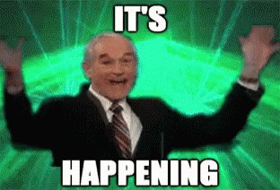 Excited Ronpaul GIF