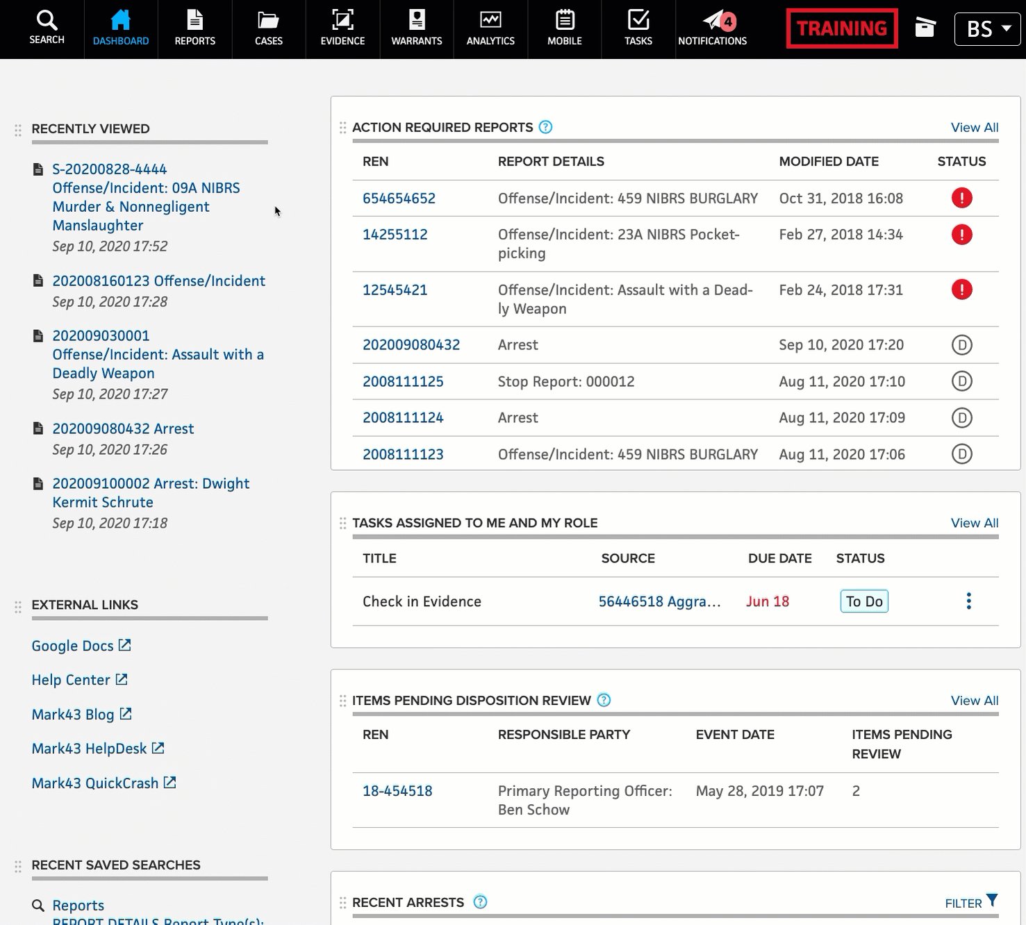 Mark43 on Twitter: "Personalizing your RMS dashboard is the easiest way