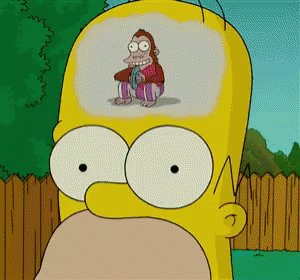 Homer Day Dreaming GIF