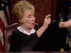 Judge Judy Times Up GIF