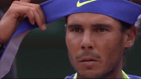 getting ready rafael nadal ...