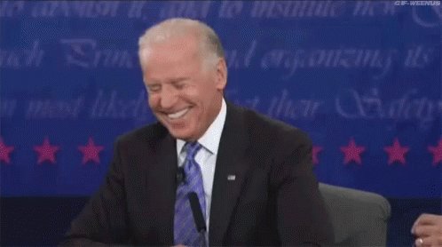 Biden Laugh GIF