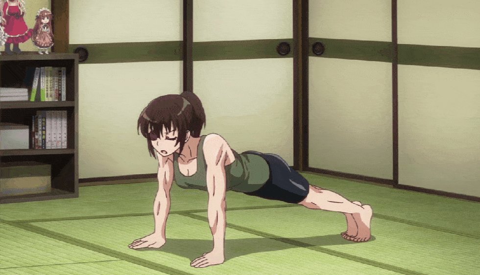 Anime chicktrainer outdoor young