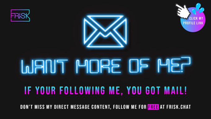 Check out my @friskvip profile, Follow me for free &amp; get all my complimentary &amp; paid content in your<a class="tags" href="/tag/friskvip">@friskvip</a><a href="/tag/blackfriday"class="tags"><span>#blackfriday</span></a><a href="/tag/findom"class="tags"><span>#findom</span></a><a href="/tag/freebiefriday"class="tags"><span>#freebiefriday</span></a><a href="/tag/nudes"class="tags"><span>#nudes</span></a><a href="/tag/retweetme"class="tags"><span>#retweetme</span></a>