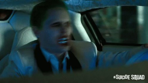 Joker In The Car GIF