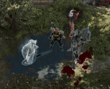 Gif de uma batalha do jogo Divinity Original Sin, com um dos