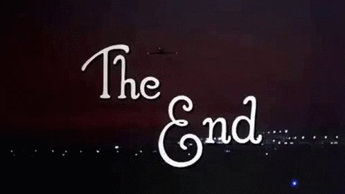 จบ The End GIF