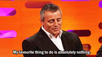 lazy matt leblanc GIF