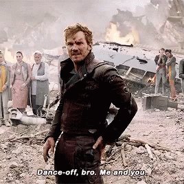 Starlord Dance Off GIF