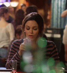 Rachel Bilson Drinking GIF