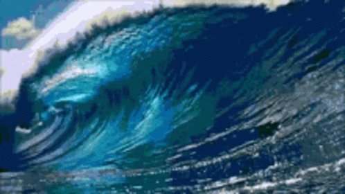 Blue Wave Ocean GIF