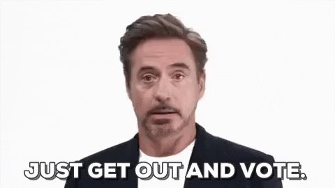 Voting Robert Downey Jr GIF...