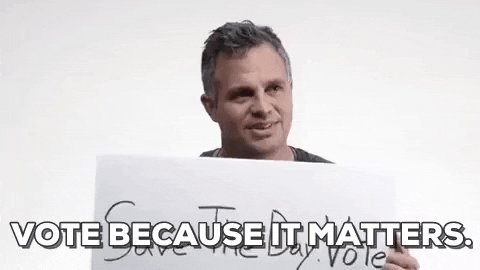 voting mark ruffalo GIF by ...