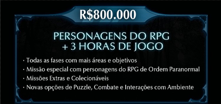 Ordem Paranormal on X: MAIS UMA META ATINGIDA HOJE! Que dia absurdo. Vocês  são incríveis, obrigado por confiar na gente! Agora vamos poder encontrar  os personagens do RPG dentro do jogo ❤️