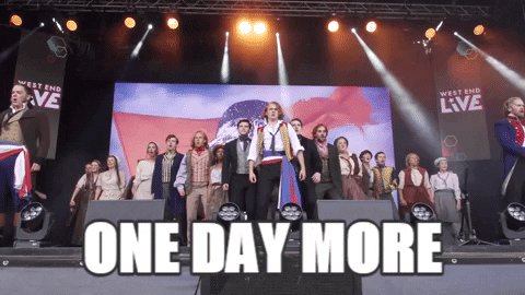 west end live one day more GIF by Official London Theatre