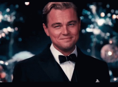 Leonardo Di Caprio Cheers GIF