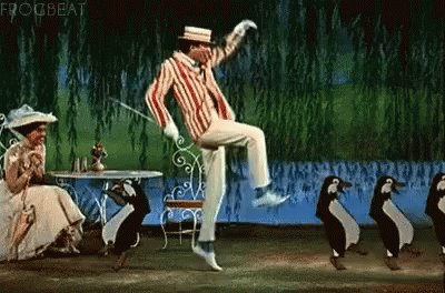 Mary Popins Penguins GIF