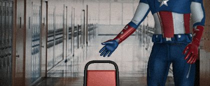 sitting captain america GIF...