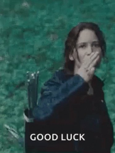 Three Finger Salute Good Luck GIF