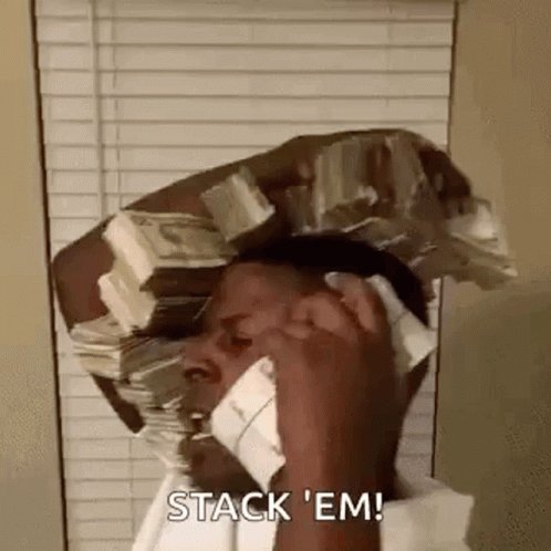 Money Stacks GIF