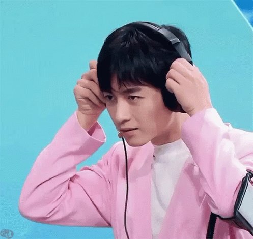 Chen Xiao Headset On GIF